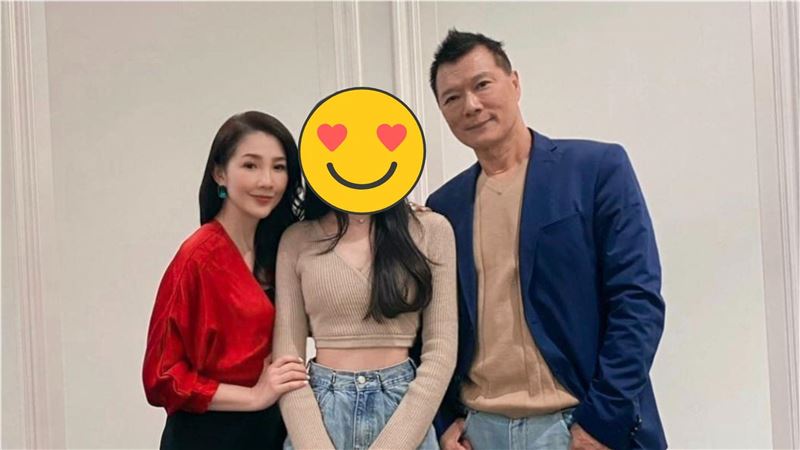 蔡诗萍送花祝老婆林书炜生日快乐！全家福意外曝光“超正女儿”