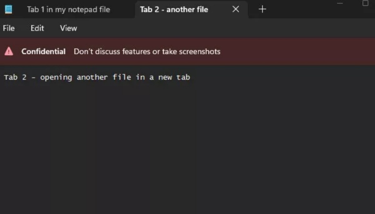 微软 Windows 11 新功能误遭外流！内建记事本可以新增分页了？