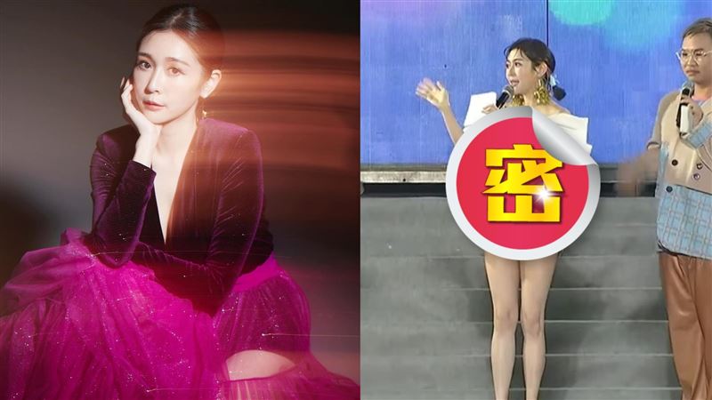 跨年主持战服变这套！Albee辣腿激短看光“胸口只绑蝴蝶结”好清凉