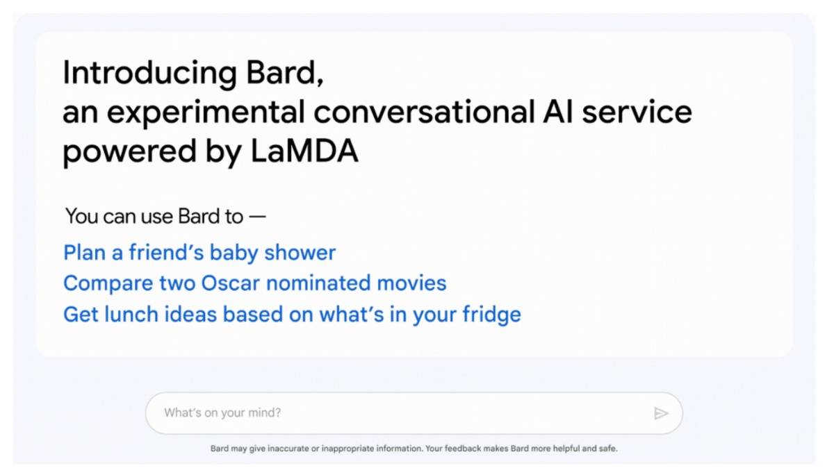Google 迎战 ChatGPT 发表聊天机器人 Bard！但微软不示弱表示 AI 部分将有重大进展发表