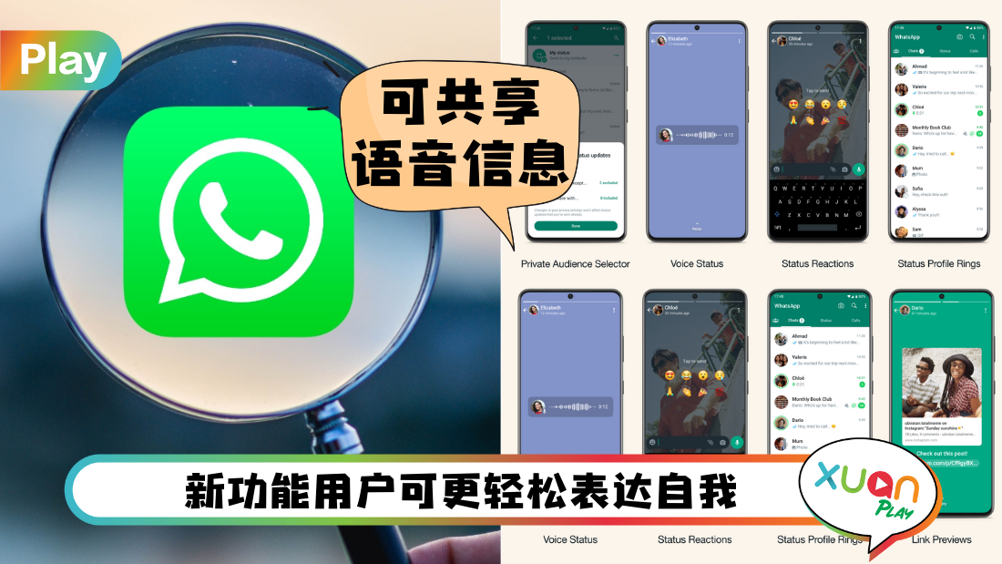 News I WhatsApp Status推出5个新功能！动态可选择私密分享对象！