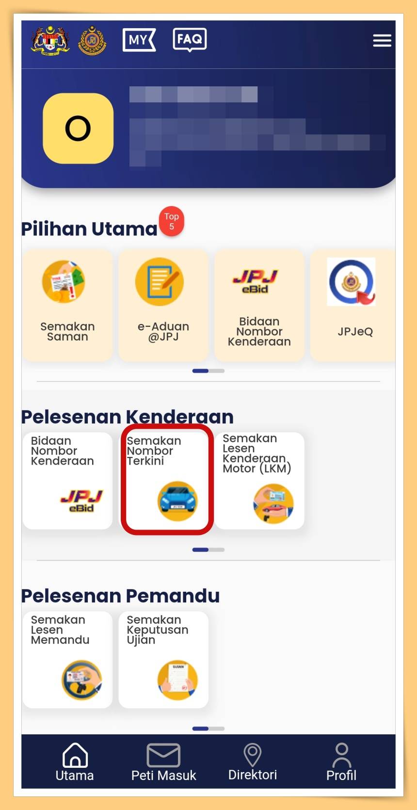 Semakan Nombor Terkini