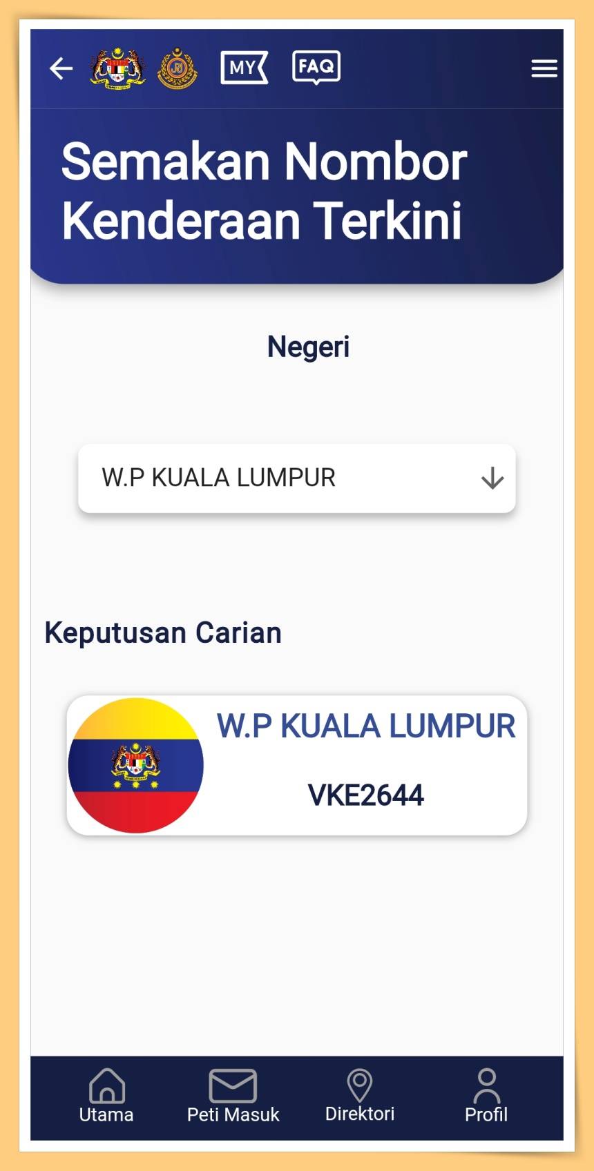 KL New Plate