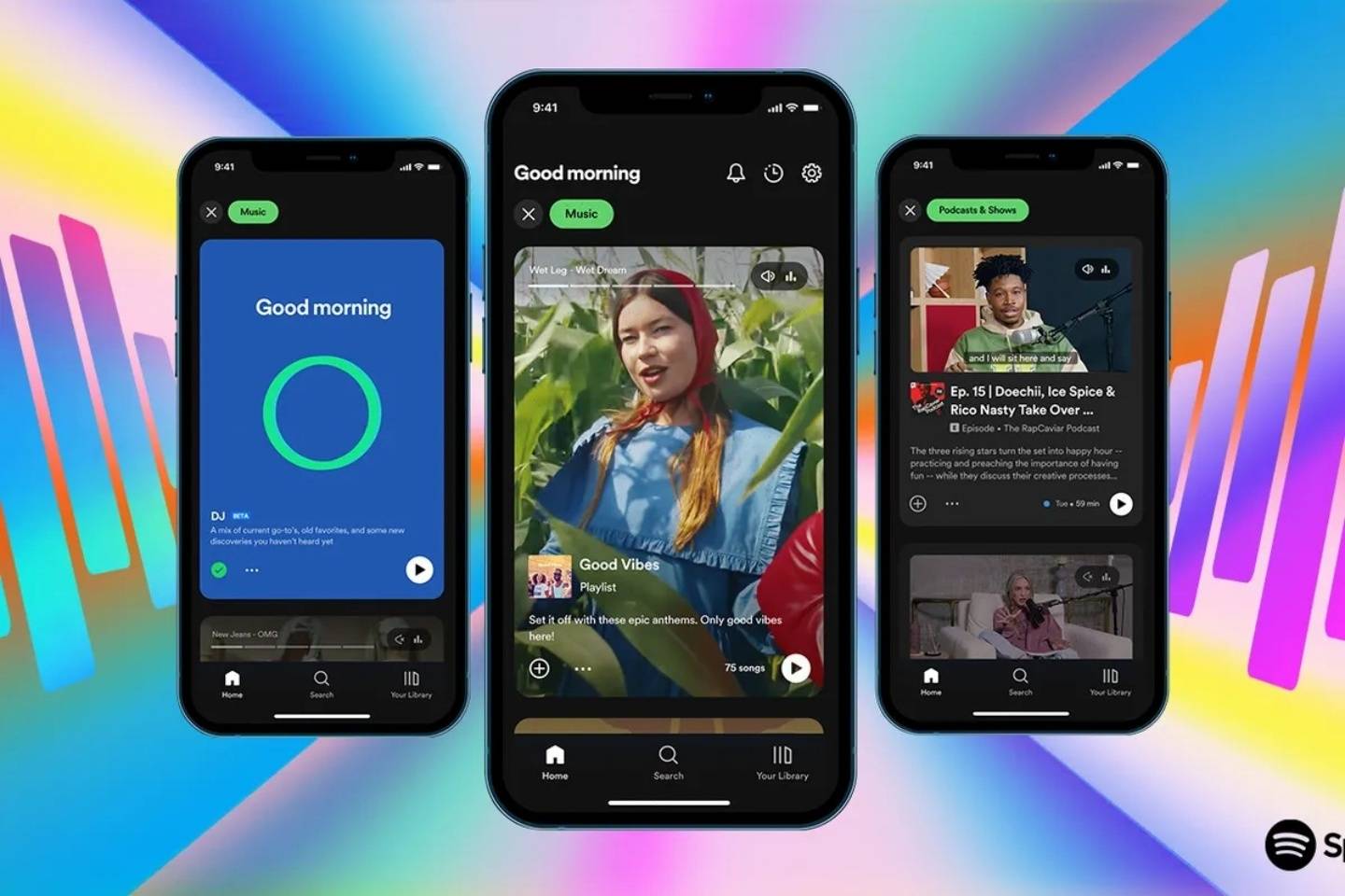 Spotify 宣布新介面设计!透过与抖音、IG 相似的滚动式排版 让你探索更多音乐跟 Podcast 节目 内容图1 潮品文-大潮社旗下实时最新热点娱乐时尚数码等新闻资讯网站! Spotify 宣布新介面设计!透过与抖音、IG 相似的滚动式排版 让你探索更多音乐跟 Podcast 节目