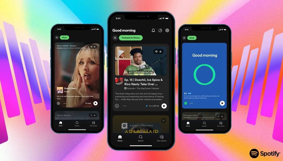 Spotify 宣布新介面设计！透过与抖音、IG 相似的滚动式排版 让你探索更多音乐跟 Podcast 节目