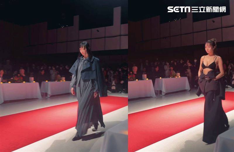 独家／林襄成就解锁！首登上东京时装周走秀“衣服穿一半”翻转女神印象 时尚资讯 图3张