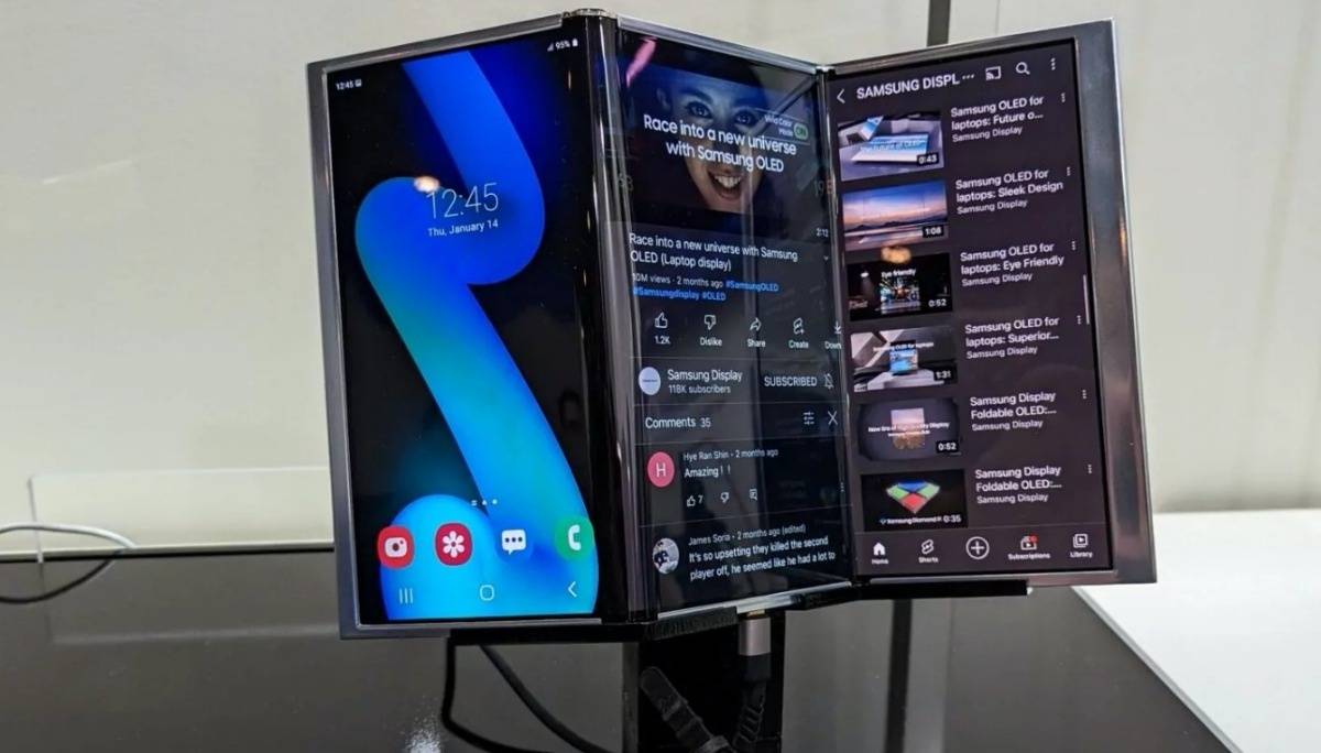 爆料传三星今年将推出三折叠萤幕手机！全展开萤幕将有 11 吋的 Tri-Fold 终于要进入量产？