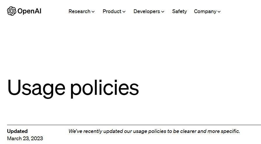 OpenAI 的 ChatGPT 大家都在用,但小心别触法啰!使用规范看仔细 内容图1 潮品文-大潮社旗下实时最新热点娱乐时尚数码等新闻资讯网站! OpenAI 的 ChatGPT 大家都在用,但小心别触法啰!使用规范看仔细