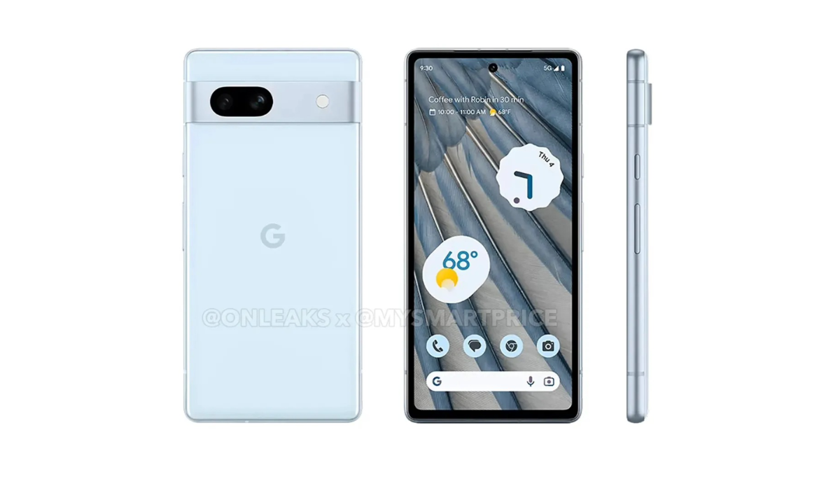 Google Pixel 7a 渲染图曝光！今年 a 系列中阶机主打浅蓝色 硬件规格也提升