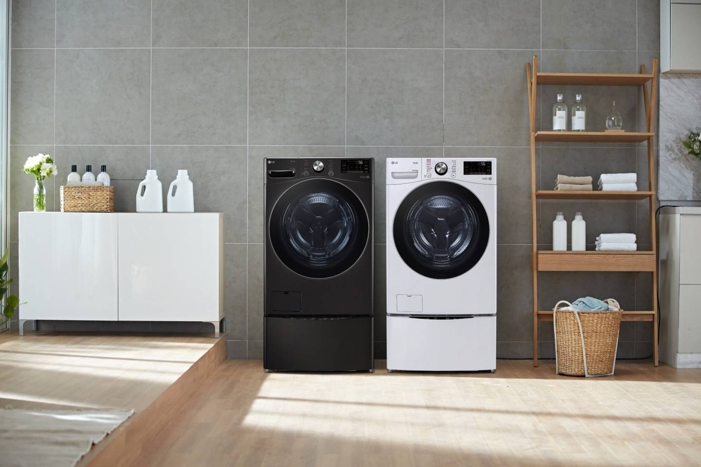 LG TWINWash 双能洗洗衣机全新升级!用 AI 黑科技帮你洗衣服 内容图1 潮品文-大潮社旗下实时最新热点娱乐时尚数码等新闻资讯网站! LG TWINWash 双能洗洗衣机全新升级!用 AI 黑科技帮你洗衣服