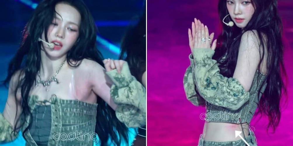 Karina被不合身演出服勒到红肿！粉丝怒轰公司 娱乐资讯 图2张