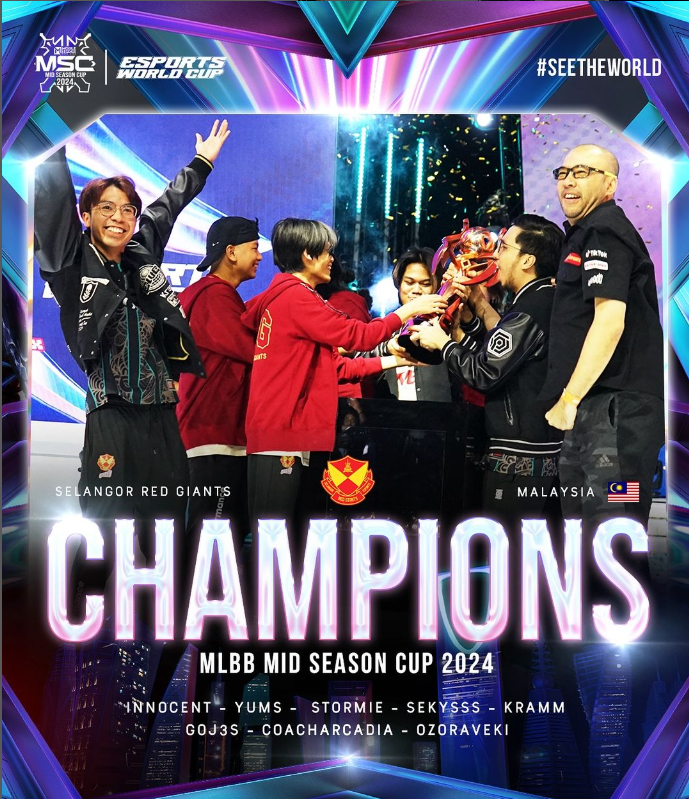 MLBB 季中杯：鏖战7局 4-3 封王！马来西亚首次捧起世界赛冠军杯 更多热点 图1张