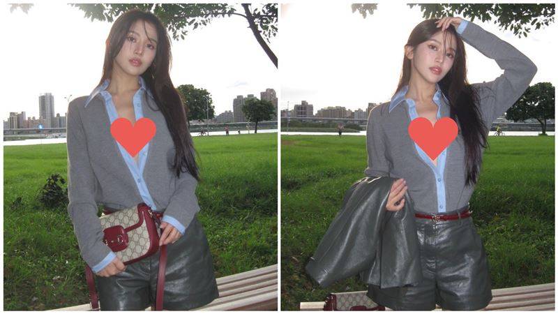 蔡瑞雪衬衫中没穿内衣！D奶双峰超挺　甜问情人节计划富二代男友反应曝