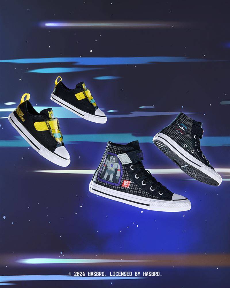 Converse还推出Transformers Chuck Taylor All Stars 1V Youth与2V Infant两款产品。（图／品牌业者提供）