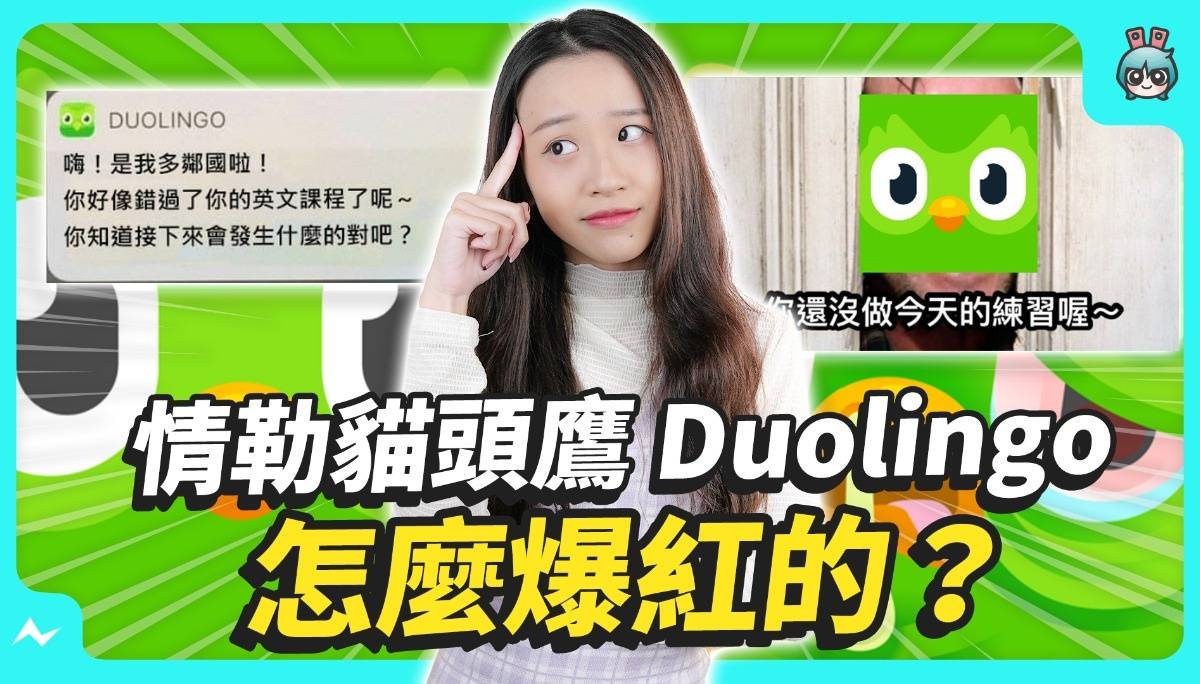 从语言学习 App 变成爆红迷因？这只会情勒的猫头鹰到底是什么｜多邻国 Duolingo