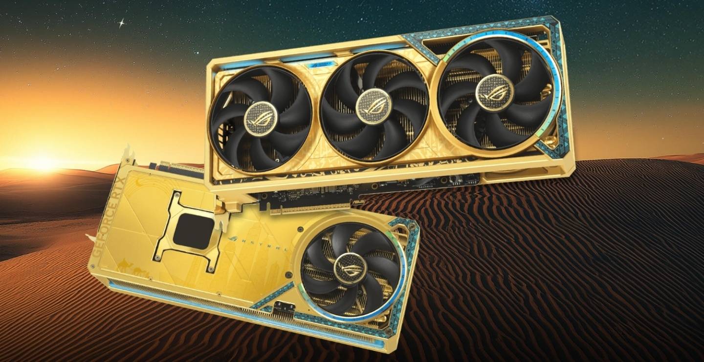 金光闪闪！华硕推出 ROG Astral GeForce RTX 5090 Dhahab 版显卡