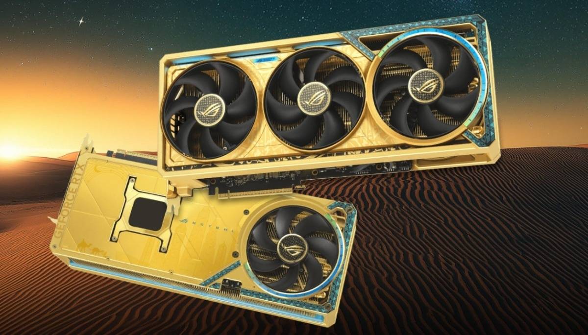 金光闪闪！华硕推出 ROG Astral GeForce RTX 5090 Dhahab 版显卡