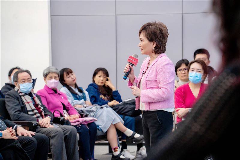 沈春华新书发表会畅谈人生。（图／天下文化提供）