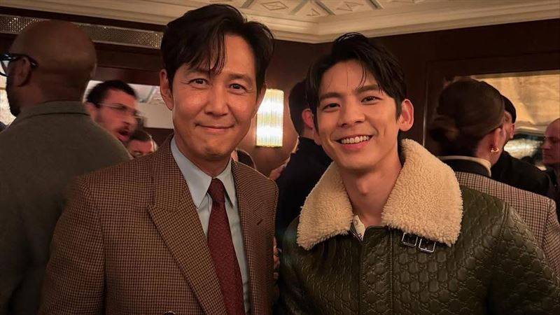 林柏宏同框《鱿鱼游戏》李政宰！灿笑比YA　台泰“鬼家人”男神惊喜合体
