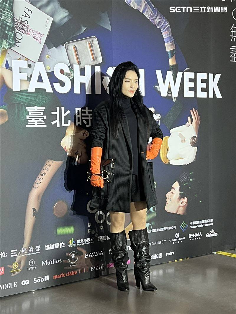 唐绮阳出席台北时装周。（图／记者郑尹翔摄影）