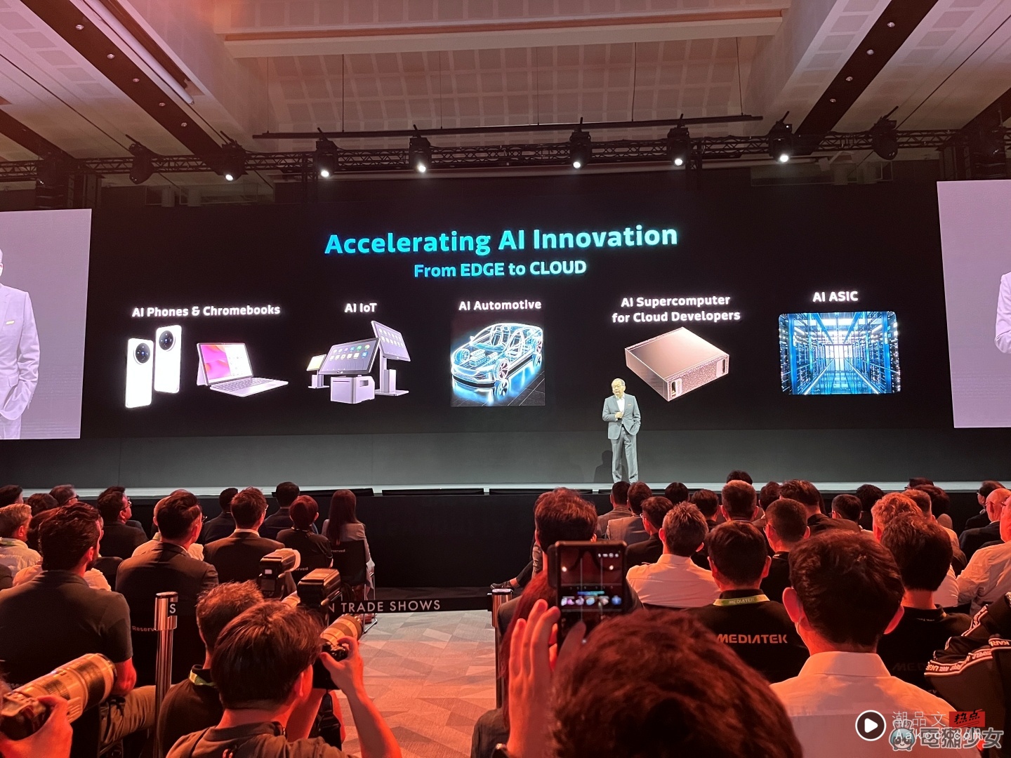 COMPUTEX 2025｜联发科蔡力行宣布 2 奈米晶片 黄仁勋惊喜登场！