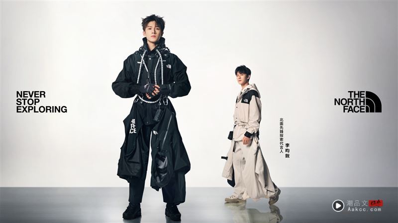 The North Face欢迎李昀锐加入探索先锋行列，经典“锐”化演绎暗夜骑士等多样叠穿造型，共创潮流新篇章。（图／品牌业者提供）