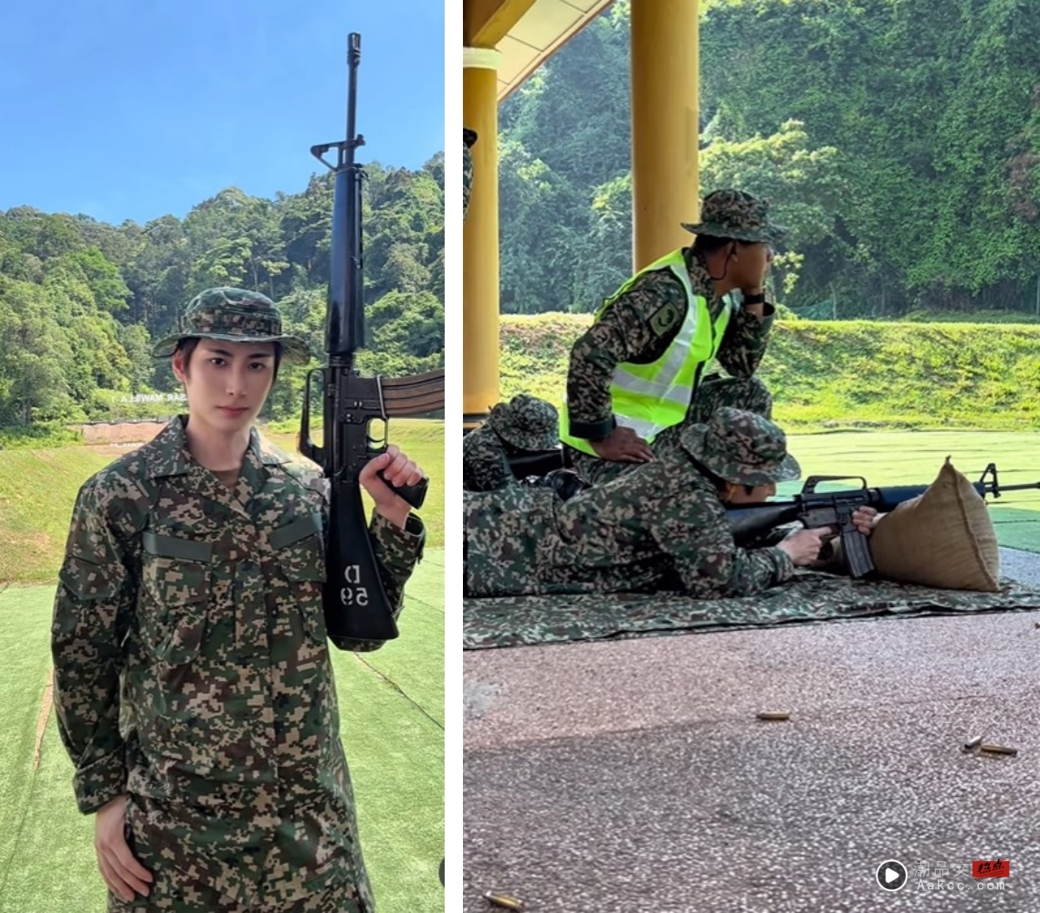 “首位韩国出道马来西亚爱豆”Isaac邬凯名军装look曝光！自称：Abang PLKN 娱乐资讯 图2张