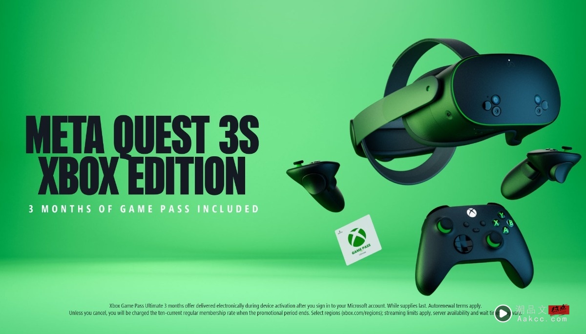Xbox 勇闯 VR 战场！联手 Meta 正式推出 Quest 3S 限量特别版 云端串流爽爽玩 游戏生态圈超方便