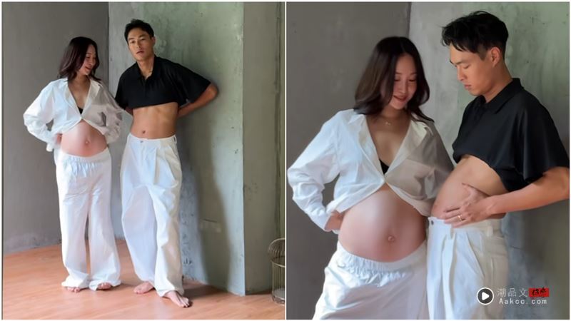 辣妻挺三胎肚绝美孕妇写真曝光　杨祐宁“收起腹肌”超Man陪露肚腩