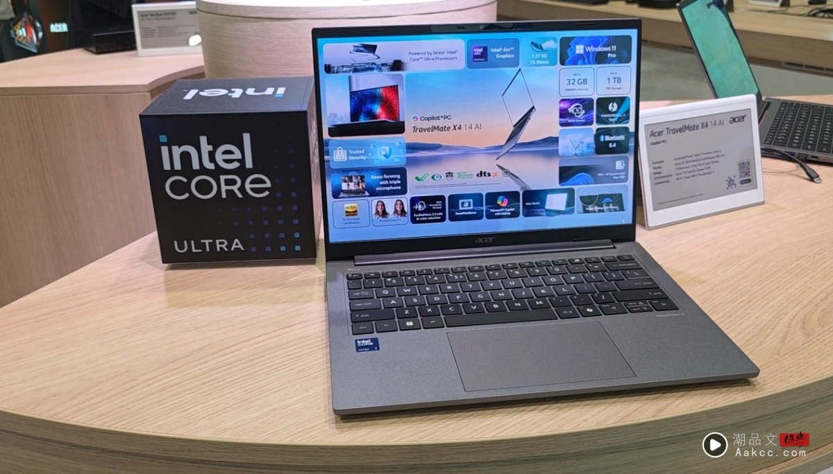 Acer IFA 2025 新品：TravelMate X14 AI 新系列商务笔电＋Vero 系列雷射投影机，生活的双重升级
