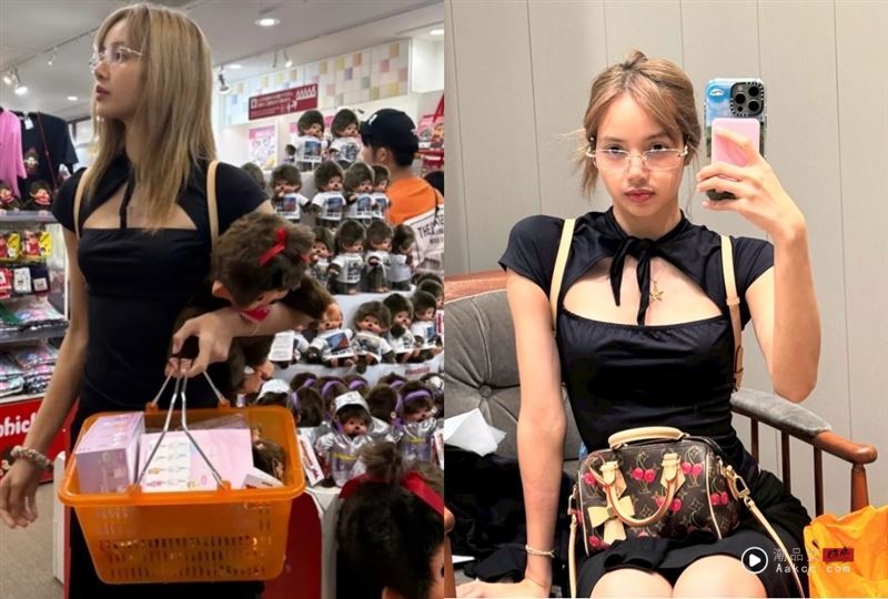 Lisa嫌弃Labubu腻了?手拎LV包挂“新欢潮玩”曝光!恐引爆全球疯抢 内容图4 潮品文-大潮社旗下实时最新热点娱乐时尚数码等新闻资讯网站! Lisa被捕捉到大量购买新宠“蒙奇奇”。(图/翻摄自IG @lalalalisa_m)