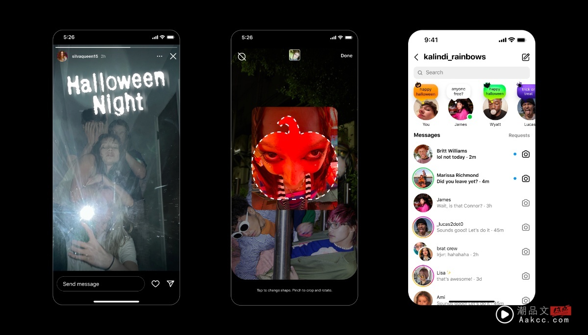 Instagram 推出万圣节限定彩蛋 加入惊悚字体和南瓜裁切框