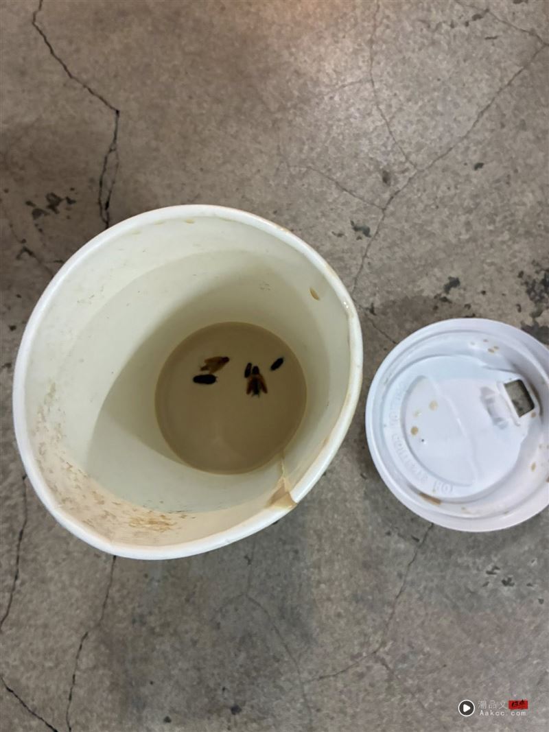 谢丽金贴出自己喝下蟑螂的照片。（图／翻摄自脸书）