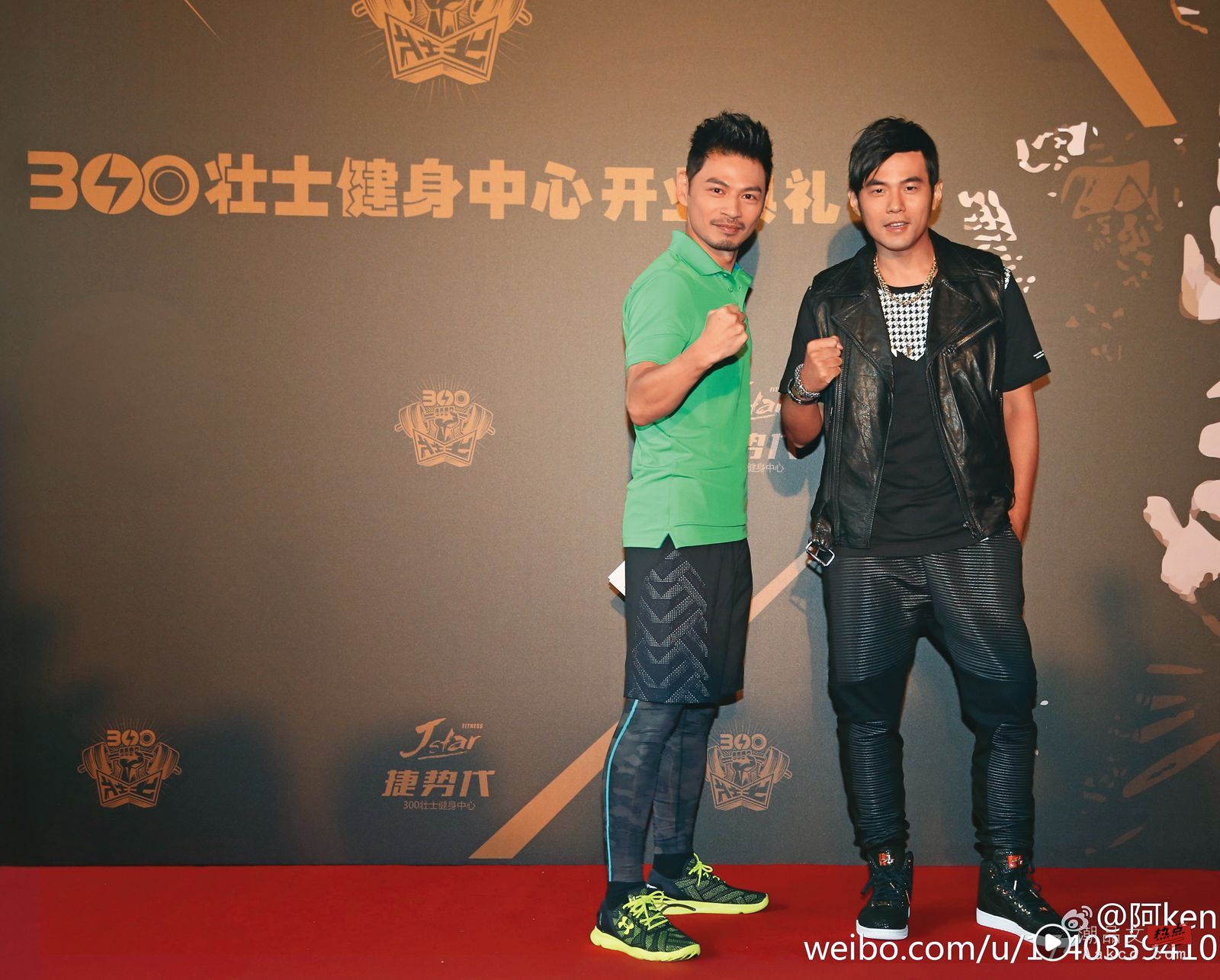 星二代冲副业/独家!周董光环救不了 林瑞阳儿出手盘活300壮士 内容图4 潮品文-大潮社旗下实时最新热点娱乐时尚数码等新闻资讯网站! 周杰伦(右)曾为300壮士健身房站台,让其声名大噪,更一度展店至内地内地。左为阿KEN。(翻摄自阿KEN微博)