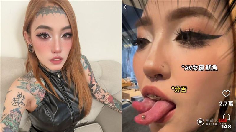 26岁新生代AA女优Jesse 鱿鱼。（图／大象传媒）