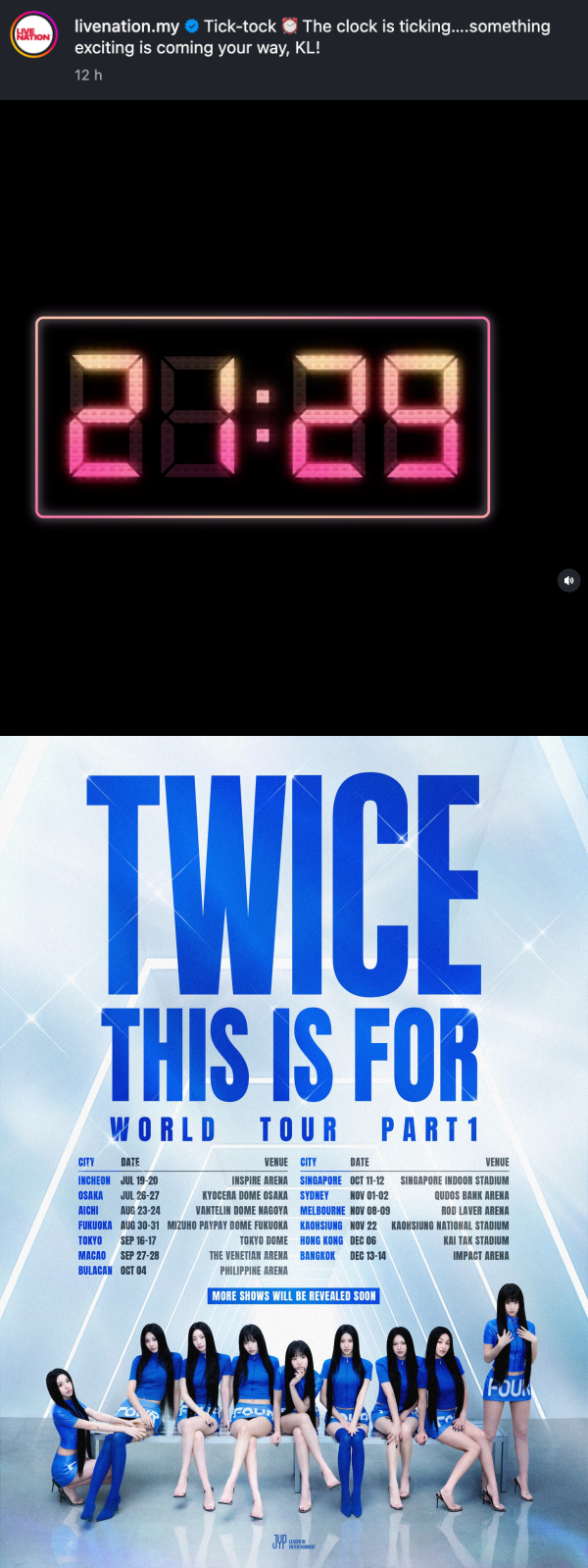 TWICE 时隔6年即将赴马来西亚开唱!主办方预告视频泄露2关键线索 内容图3 潮品文-大潮社旗下实时最新热点娱乐时尚数码等新闻资讯网站! TWICE 时隔6年即将赴马来西亚开唱