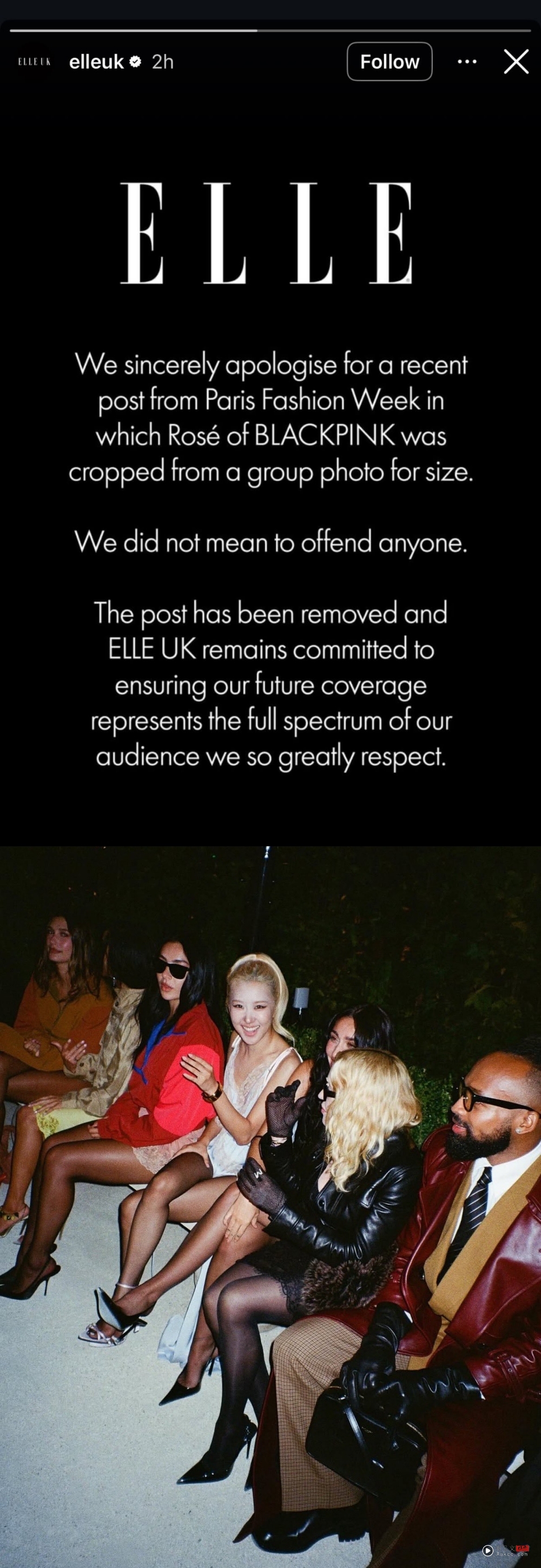 Rosé疑遭种族歧视!合照遭知名杂志恶意截掉 道歉仍被骂翻! 内容图4 潮品文-大潮社旗下实时最新热点娱乐时尚数码等新闻资讯网站! Rosé 疑遭种族歧视