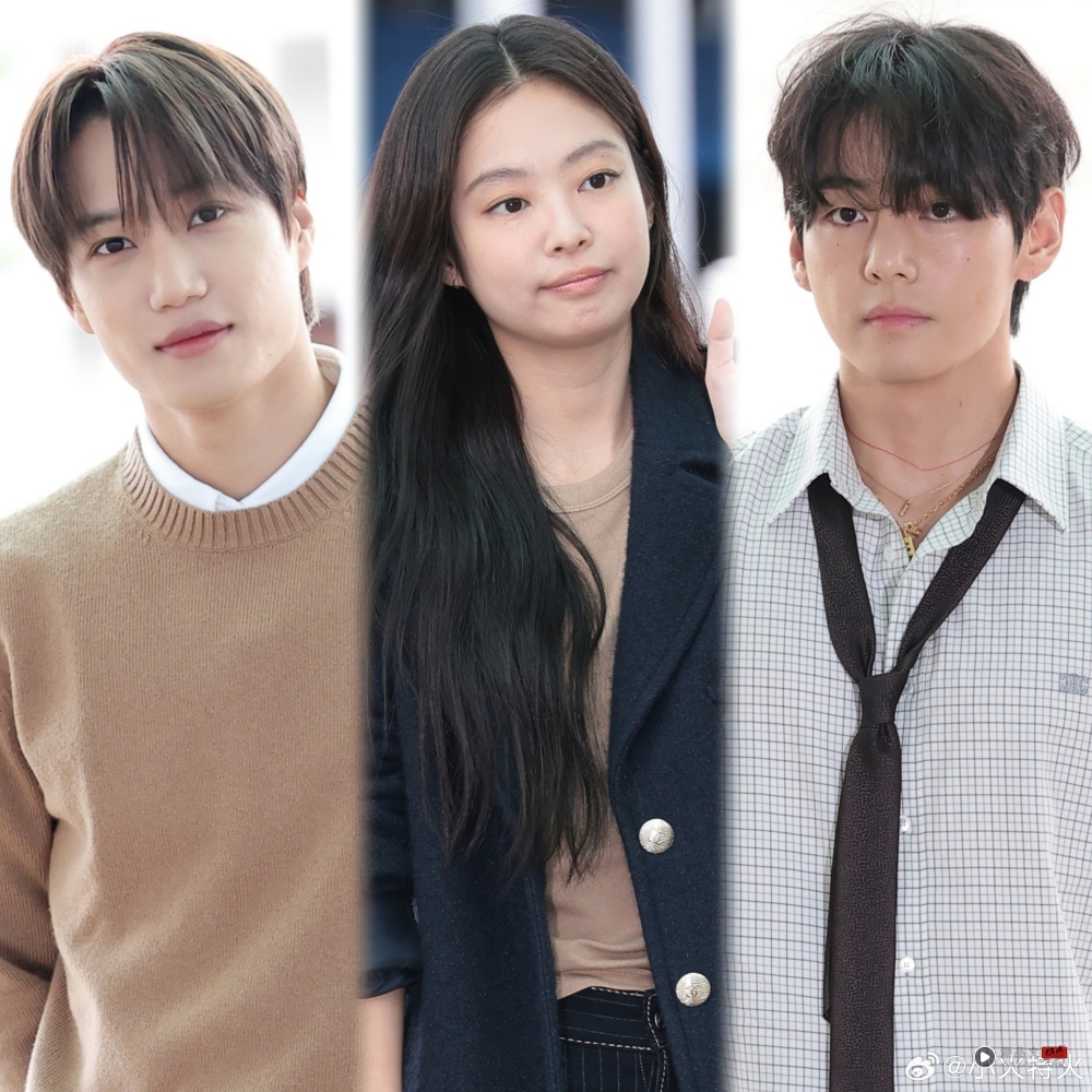 太抓马!Jennie 与BTS V、EXO Kai 同班机出发巴黎时装周! 内容图2 潮品文-大潮社旗下实时最新热点娱乐时尚数码等新闻资讯网站! Jennie 与BTS V、EXO Kai 同班机