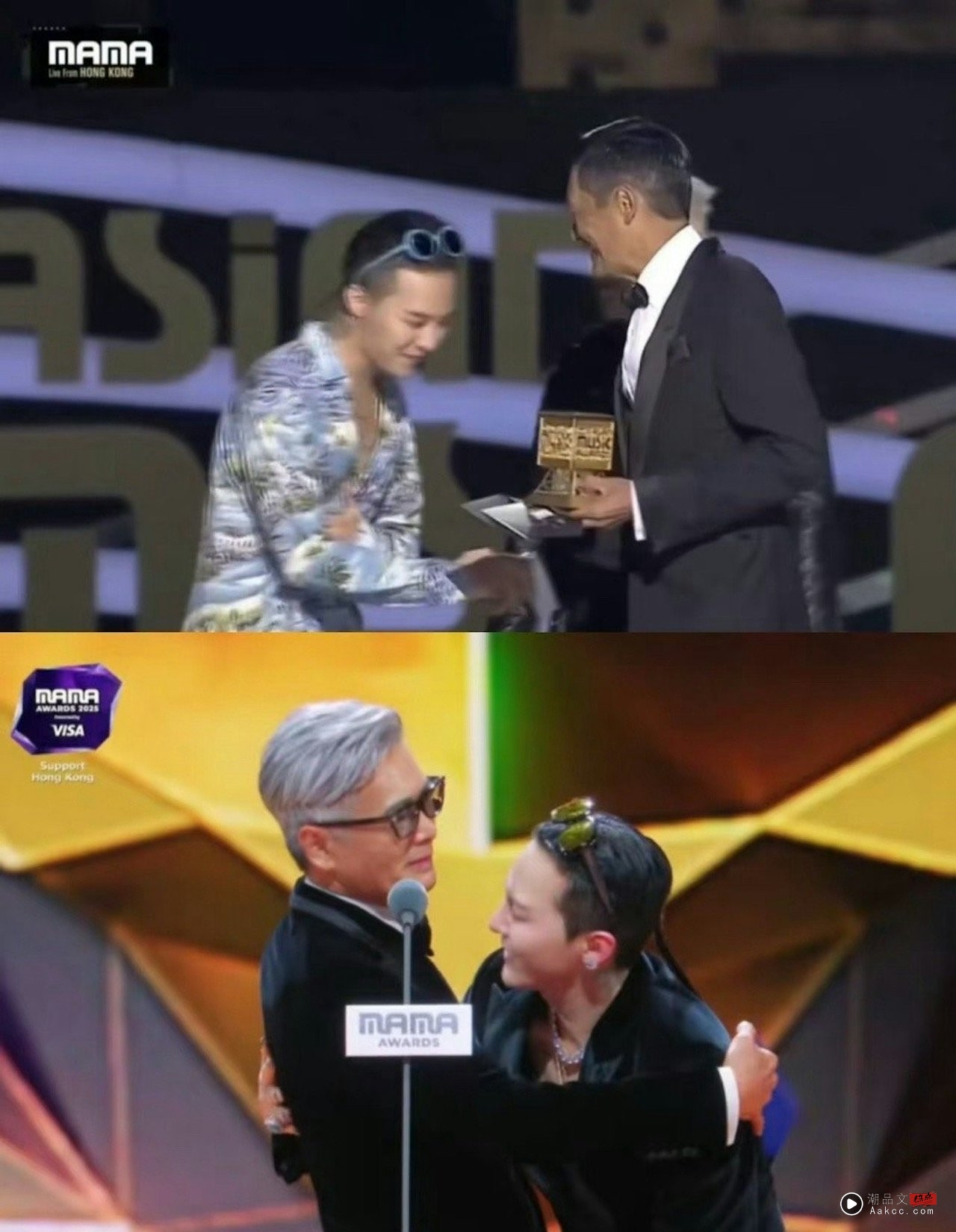 MAMA 2025|周润发惊喜现身颁奖给GD!三语呼吁全场起立默哀 忍不住哽咽! 内容图3 潮品文-大潮社旗下实时最新热点娱乐时尚数码等新闻资讯网站! 周润发惊喜现身颁奖给GD!