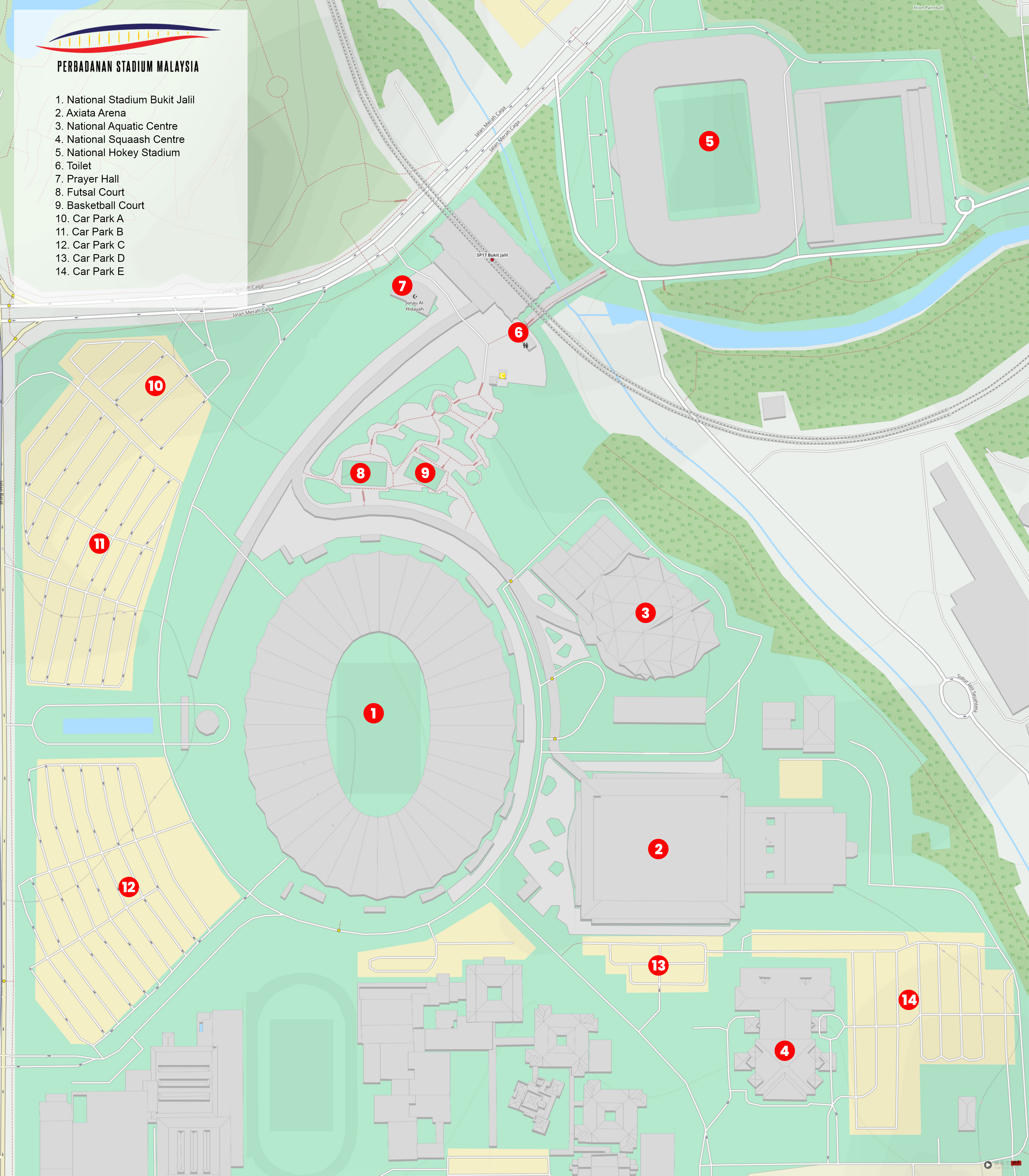 旅游 | 天王、天后开唱热门场地:Unifi Arena(Axiata Arena)交通攻略大集合! 内容图3 潮品文-大潮社旗下实时最新热点娱乐时尚数码等新闻资讯网站! Axiata Arena parking
