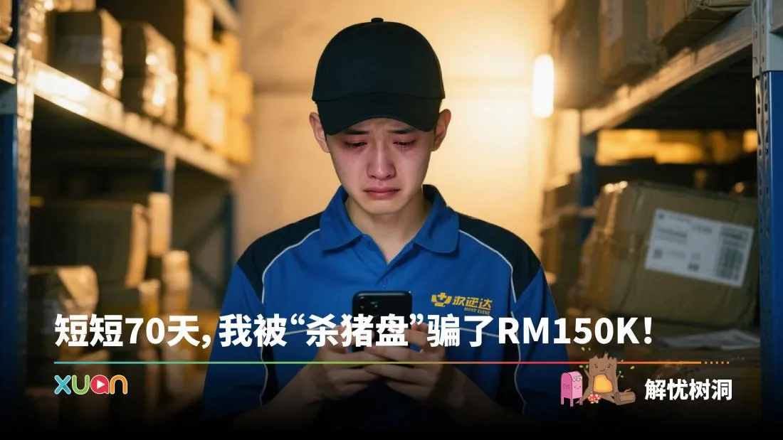 忧解树同 | 短短70天，我被“杀猪盘”骗了RM150K！