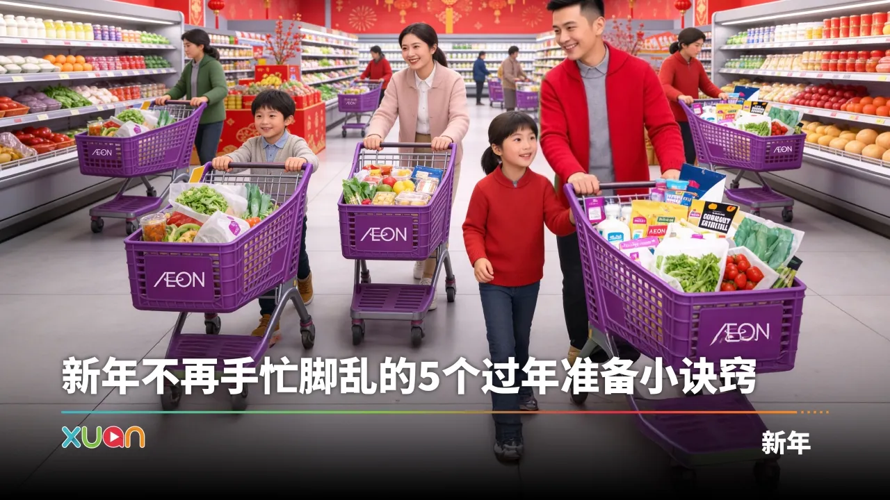 终于找到了！新年不再手忙脚乱的 5 个过年准备小诀窍