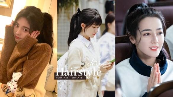 赵露思扎马尾、扮学生无违和！女星马尾发型范本，热巴高马尾超减龄、谭松韵低马尾知性