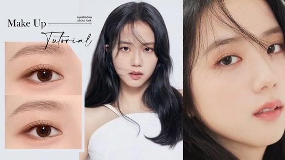 韩星简历照眼妆范本！轻透感眼妆教学，眼影晕染加深是关键，眼妆柔和自然、修饰眼型