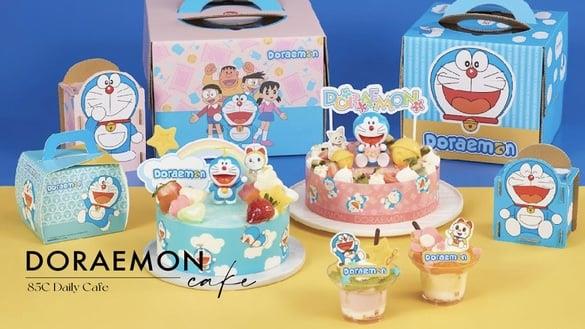 哆啦A梦变身蛋糕！85℃ｘ哆啦A梦：哆啦A梦蛋糕、哆啦美蜜橘圣代超萌，造型扑满必收藏
