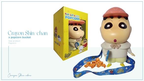 蜡笔小新粉丝快收！蜡笔小新变身“侦探小新造型爆米花桶”，手拿放大镜的小新太萌！