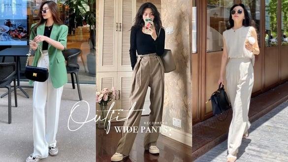 宽裤穿搭｜牛仔宽裤、西装宽裤衣柜必备，宽裤“这样穿”最遮肉、显腿长