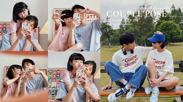 情侣拍照姿势大全！展现日常甜蜜感、低调意境照都超唯美，七夕情人节大拍闪照洗版