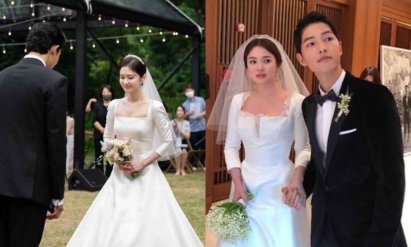 明星清新婚纱盘点!张娜拉款设计超显瘦、李孝利婚纱三千有找,原来澎澎裙已不是主流 内容图2 新潮社-实时最新热点娱乐时尚美妆等新闻资讯网站! 明星清新婚纱盘点!张娜拉款设计超显瘦、李孝利婚纱三千有找,原来澎澎裙已不是主流