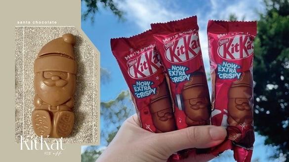 巧克力控必买！全家开卖“KitKat圣诞老人巧克力”，牛奶巧克力变圣诞老人再享6折优惠